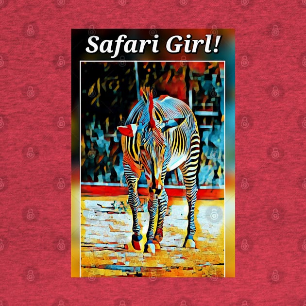 Safari Girl Zebra - Teal by Safari Sherri